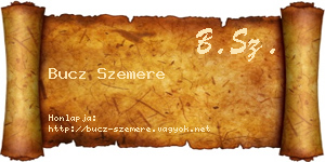 Bucz Szemere névjegykártya